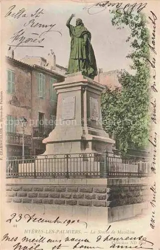 AK / Ansichtskarte HYERES les Palmiers_HYERES les Salins_83_Var La Statue de Massillon 