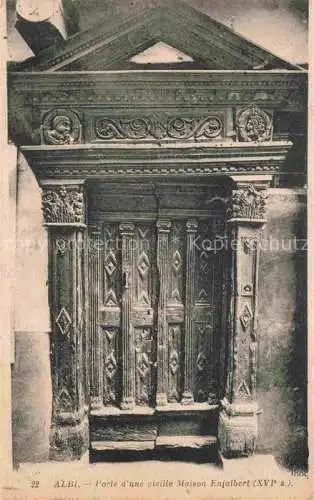 AK / Ansichtskarte Albi_81_Tarn Porte d une vieille Maison Enjalbert XVIe siecle 