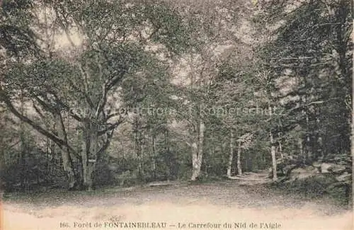 AK / Ansichtskarte FONTAINEBLEAU_77_Seine_et_Marne Le Carrefour du Nid de l Aigle 