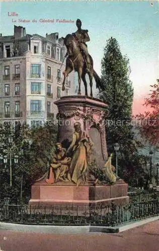 AK / Ansichtskarte LILLE_59_Nord La Statue du General Faidherbe Monument Reiterstandbild 