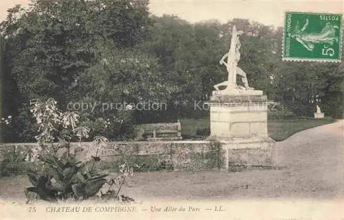 AK / Ansichtskarte COMPIEGNE_60_Oise Chateau une allee du parc Monument Statue 