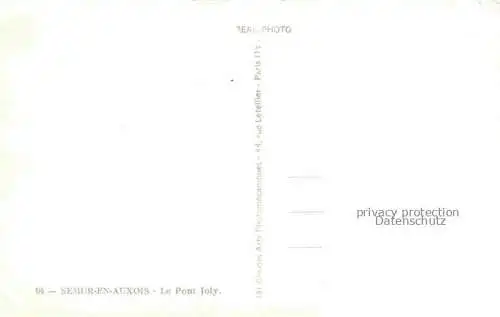 AK / Ansichtskarte Semur en Auxois_Montbard_21_Cote d_Or Le Pont Joly 