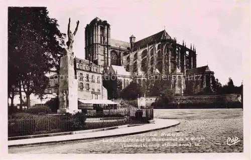 AK / Ansichtskarte LE_MANS_72_Sarthe Cathedrale et Monument de W. Wright 