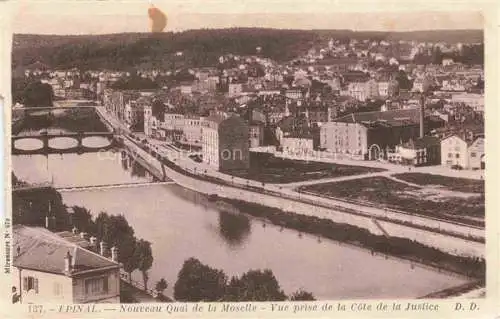 AK / Ansichtskarte Epinal_88_Vosges Nouveau quai de la Moselle vue prise de la Cote de la Justice 