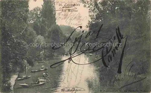AK / Ansichtskarte CHAMPIGNY_94_Val de Marne La Marne 