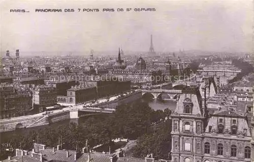 AK / Ansichtskarte PARIS_75 Panorama des 7 ponts pris de Saint Gervais 