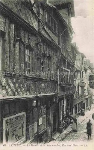 AK / Ansichtskarte LISIEUX_14_Calvados Le Manoir de la Salamandre Rue aux Feves 