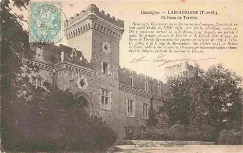 AK / Ansichtskarte Labourgade_Castelsarrasin_82_Tarn et Garonne Chateau de Terride 
