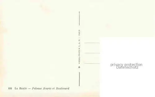 AK / Ansichtskarte LA BAULE LES PINS_La_Baule_sur_Mer_44 Pelouse fleurie et Boulevard 