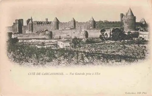 AK / Ansichtskarte CARCASSONNE_11_Aude Cite de Carcassone vue generale prise a l est 