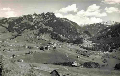 AK / Ansichtskarte Charmey_La_Gruyere_FR Vounetz Dents Vertes et Gastlosen Alpenpanorama 