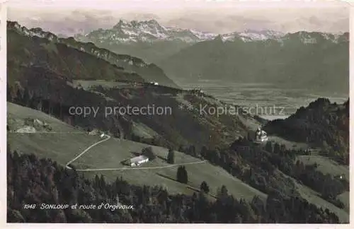 AK / Ansichtskarte Sonloup_Les_Avants_VD et Route d Orgevaux Alpes 
