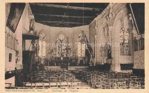 AK / Ansichtskarte Mezieres en Brenne_Blanc_36_Indre Interieur de l Eglise 