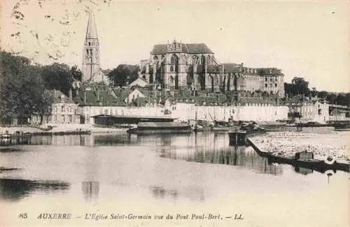 AK / Ansichtskarte Auxerre_89_Yonne Eglise Saint Germain vue du Pont Paul Bert 