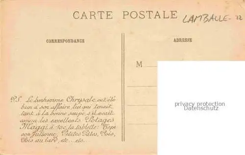 AK / Ansichtskarte Lamballe_22_Cotes d_Armor Eglise Notre Dame Kuenstlerkarte Werbung Maggi 