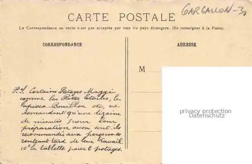 AK / Ansichtskarte Gargallon_Vers Pont du Gard_NIMES_30_Gard Aqueduc Kuenstlerkarte Werbung Maggi 