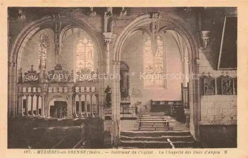 AK / Ansichtskarte Mezieres en Brenne_Blanc_36_Indre Interieur de l eglise Chapelle des Ducs d Anjou 