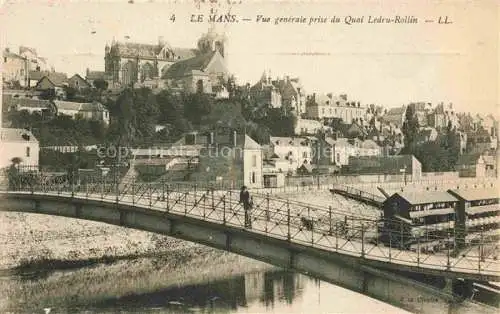 AK / Ansichtskarte LE_MANS_72_Sarthe Vue generale prise du Quai Ledru Rollin 