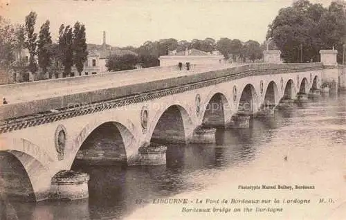 AK / Ansichtskarte Libourne_33_Gironde Pont de Bordeaux sur la Dordogne 