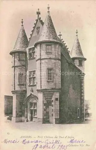 AK / Ansichtskarte ANGERS_49_Maine et Loire Petit Chateau des Ducs d Anjou 