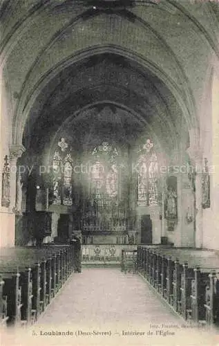 AK / Ansichtskarte Loublande_Mauleon_Bressuire_79_Deux Sevres Interieur de l eglise 