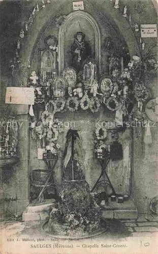AK / Ansichtskarte Saulges_LAVAL_53_Mayenne Chapelle Saint Genere Interieur 