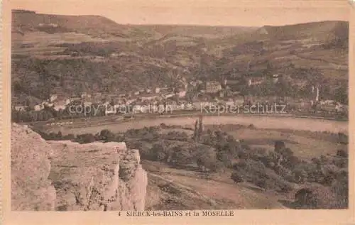 AK / Ansichtskarte Sierck les Bains_Thionville_57_Moselle Vue panoramique et la Moselle 