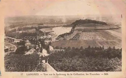 AK / Ansichtskarte Langres_52_Haute Marne Vue sur le faubourg de la Colliniere les fourches 