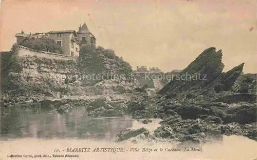 AK / Ansichtskarte BIARRITZ_64_Pyrenees_Atlantiques Villa Belza et le Cachaou 