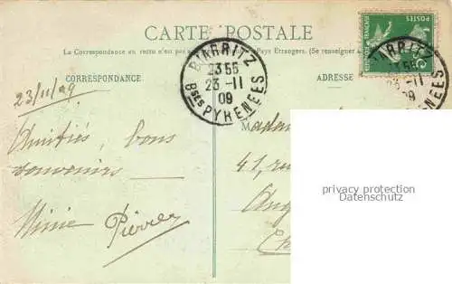 AK / Ansichtskarte BIARRITZ_64_Pyrenees_Atlantiques Villa Belza et le Cachaou 