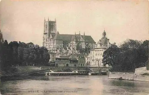 AK / Ansichtskarte MEAUX_77_Seine et Marne La Marne vue d ensemble Cathedrale 