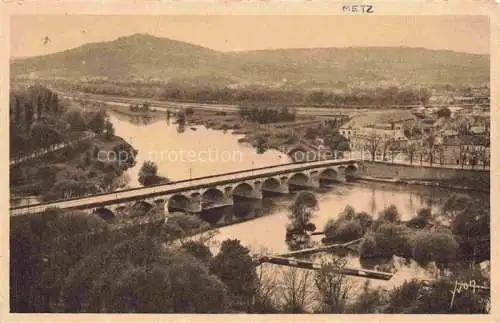 AK / Ansichtskarte METZ__57_Moselle La Moselle Pont des Morts et Mont St. Quentin 