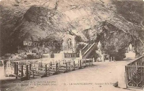 AK / Ansichtskarte La_Sainte_Baume_Brignoles_83_Var Interieur de la Grotte 