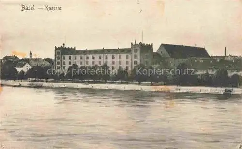 AK / Ansichtskarte BASEL_BS Blick ueber den Rhein zur Kaserne Basel_BS
