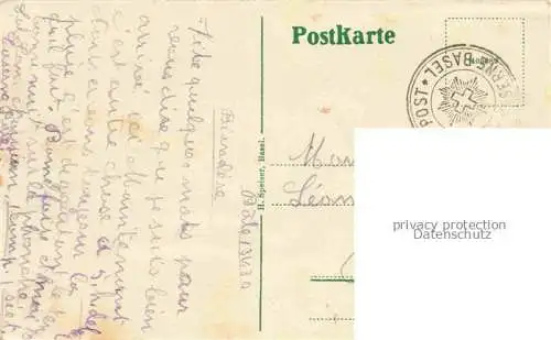 AK / Ansichtskarte BASEL_BS Blick ueber den Rhein zur Kaserne Basel_BS