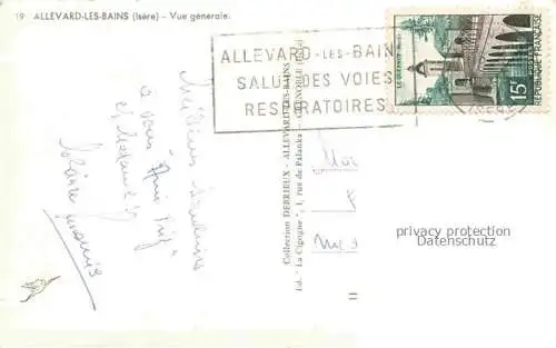 AK / Ansichtskarte Allevard_les_Bains_GRENOBLE_38_Isere Vue generale 