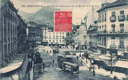 AK / Ansichtskarte GRENOBLE_38 Place Grenette et le Saint Eynard 