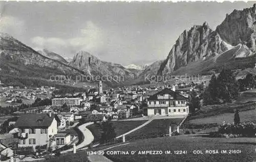 AK / Ansichtskarte Cortina d Ampezzo Veneto IT Panorama Col Rosa Dolomiti