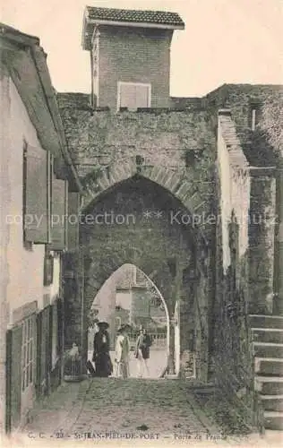 AK / Ansichtskarte St Jean Pied de Port_64_Pyrenees Atlantiques Porte de France 