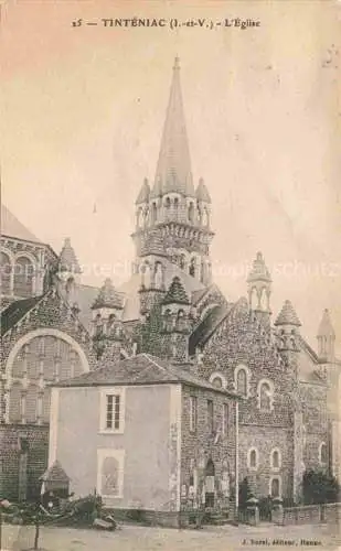 AK / Ansichtskarte Tinteniac_Saint Malo_35_Ille et Vilaine Eglise Kirche 