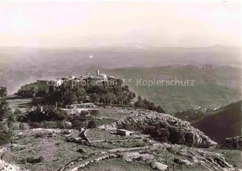 AK / Ansichtskarte Gourdon__06_Alpes Maritimes Panorama Village Littoral Mediterranee et Cap d Antibes 