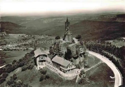 AK / Ansichtskarte Dabo_Dagsburg_57_Moselle Rocher Chapelle St. Leon vue aerienne 