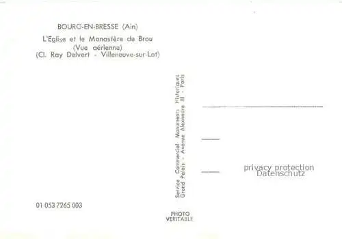 AK / Ansichtskarte Bourg en Bresse Eglise et Monastere de Brou vue aerienne Bourg en Bresse