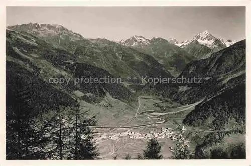 AK / Ansichtskarte Zernez_GR Panorama Blick gegen Linard Raetische Alpen Silvretta Zernez_GR
