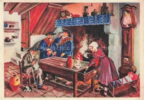 AK / Ansichtskarte CLERMONT_ FERRAND_Auvergne_63_Puy de Dome Interieur Limagnier Collection en parcourant l Auvergne Dessin Kuenstlerkarte 