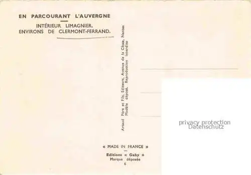 AK / Ansichtskarte CLERMONT_ FERRAND_Auvergne_63_Puy de Dome Interieur Limagnier Collection en parcourant l Auvergne Dessin Kuenstlerkarte 