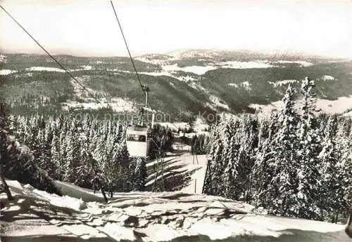 AK / Ansichtskarte Col_de_la_Faucille_Sichelberg_1323m_Gex_01_Ain Telecabine Vieille Faucille Mont Rond et les Montagnes du Jura 