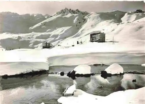 AK / Ansichtskarte Tignes_Albertville_73_Savoie Station la plus haute d Europe Le Lac et les Champs de Ski 