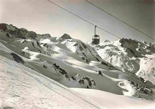 AK / Ansichtskarte Tignes_Albertville_73_Savoie Station la plus haute d Europe Telecabine de la Toviere 