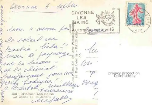 AK / Ansichtskarte Divonne les Bains_01_Ain Le Casino et les jardins 